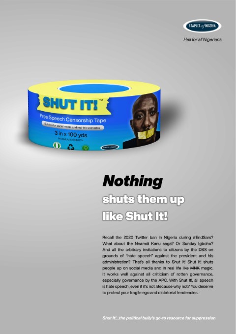 Shut It! Censorship Duct Tape
