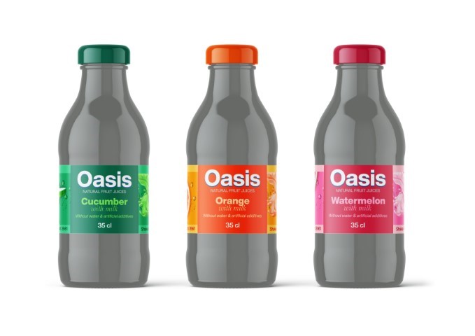 Oasis Beverage Bottle Label Suite